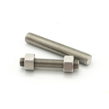 High Precision Hot Sell Stainless steel stud Stainless steel thread rod and Hexagonal nut